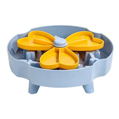 Detachable Rotating Slow-Feeding Pet Bowl, Non-Slip and Choke-Proof Feeding Bowl - Blue V1265-AU-087-LAN