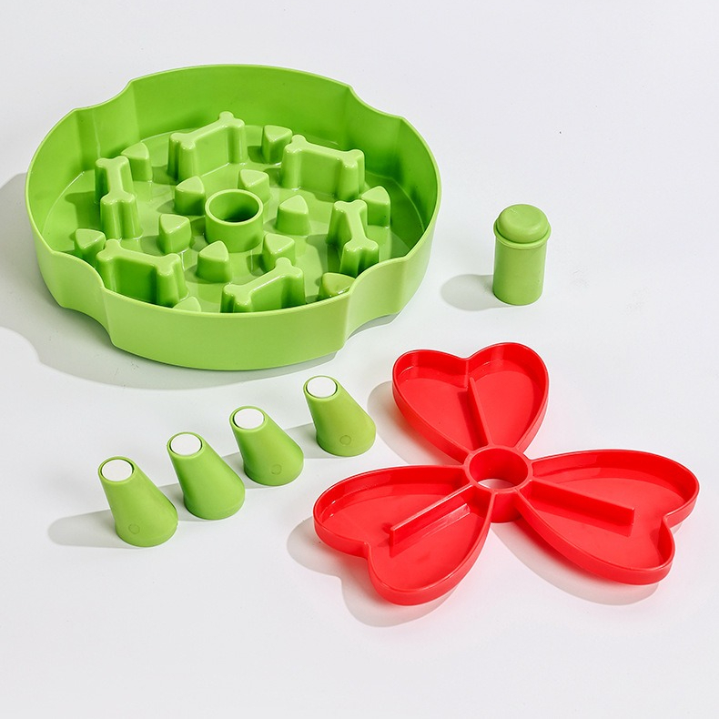 Detachable Rotating Slow-Feeding Pet Bowl, Non-Slip and Choke-Proof Feeding Bowl - Blue V1265-AU-087-LAN
