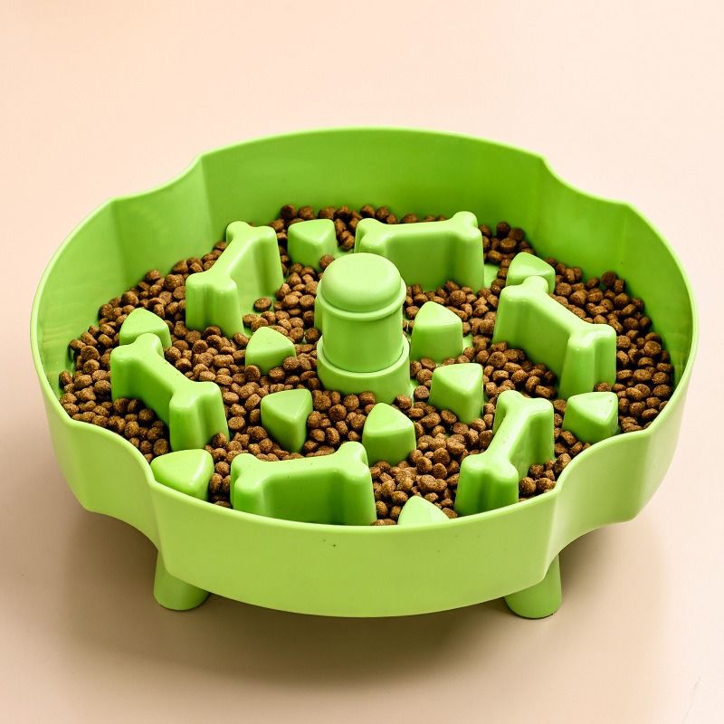 Detachable Rotating Slow-Feeding Pet Bowl, Non-Slip and Choke-Proof Feeding Bowl - Blue V1265-AU-087-LAN
