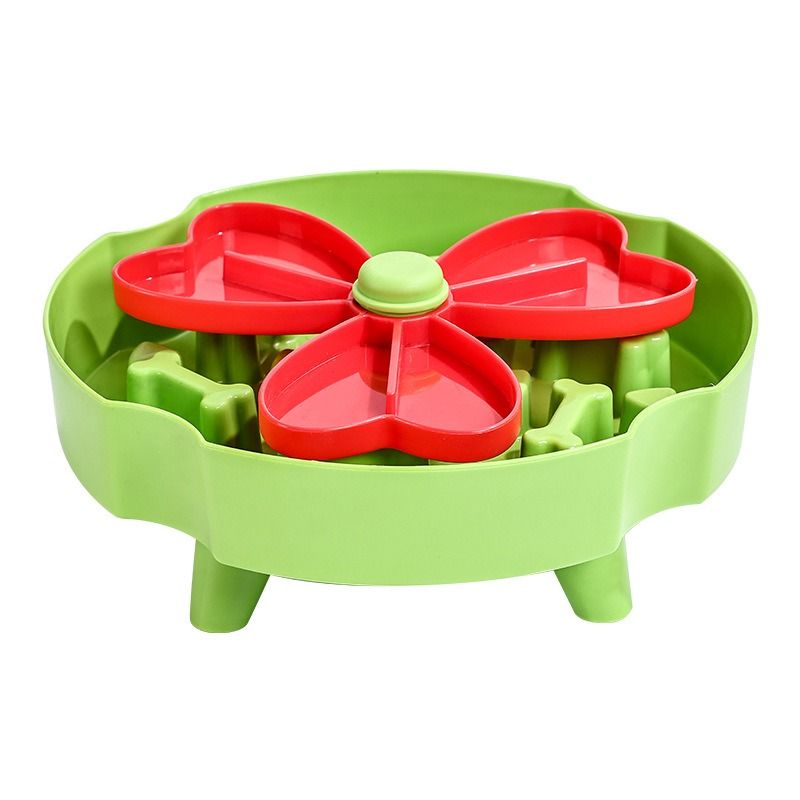 Detachable Rotating Slow-Feeding Pet Bowl, Non-Slip and Choke-Proof Feeding Bowl - Green V1265-AU-087-LV