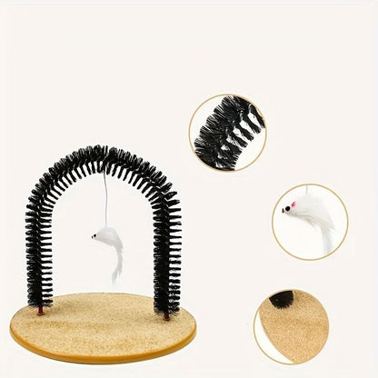 Multifunctional Cat Arch Scratcher, Durable Scratching Post, and Cat Grooming Toy V1265-AU-092
