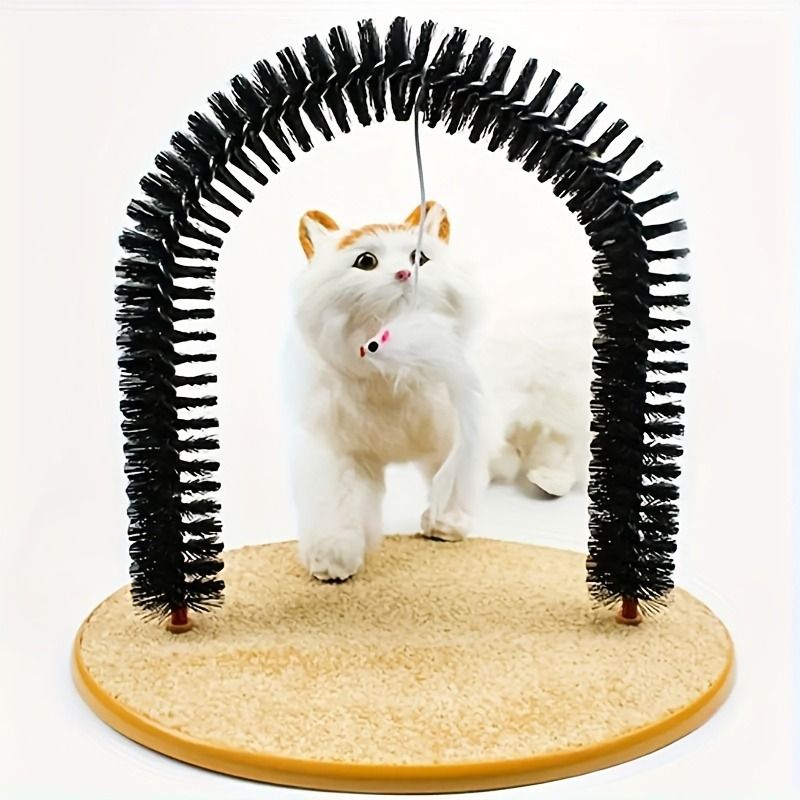 Multifunctional Cat Arch Scratcher, Durable Scratching Post, and Cat Grooming Toy V1265-AU-092