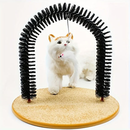 Multifunctional Cat Arch Scratcher, Durable Scratching Post, and Cat Grooming Toy V1265-AU-092