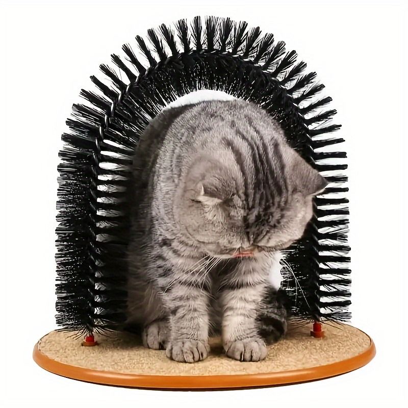 Multifunctional Cat Arch Scratcher, Durable Scratching Post, and Cat Grooming Toy V1265-AU-092