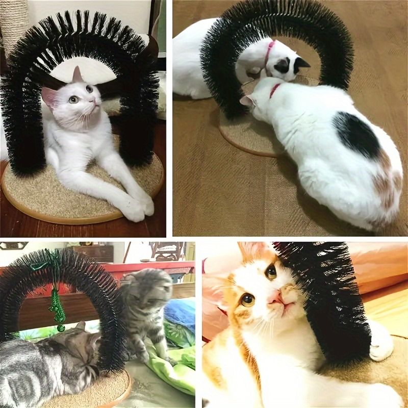 Multifunctional Cat Arch Scratcher, Durable Scratching Post, and Cat Grooming Toy V1265-AU-092