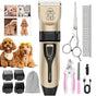 Quiet Pet Grooming Clipper Set for Home Use, Rechargeable Professional Grooming Clipper, Complete Grooming V1265-AU-096-5JIAN