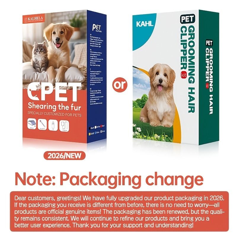 Quiet Pet Grooming Clipper Set for Home Use, Rechargeable Professional Grooming Clipper V1265-AU-096-BIAOPEI
