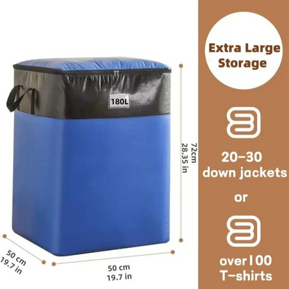 4-Pack 180L Extra-Large Storage Bags, Heavy-Duty, Wear-Resistant, Waterproof Moving Bags - Yellow V1265-AU-097-HUANG