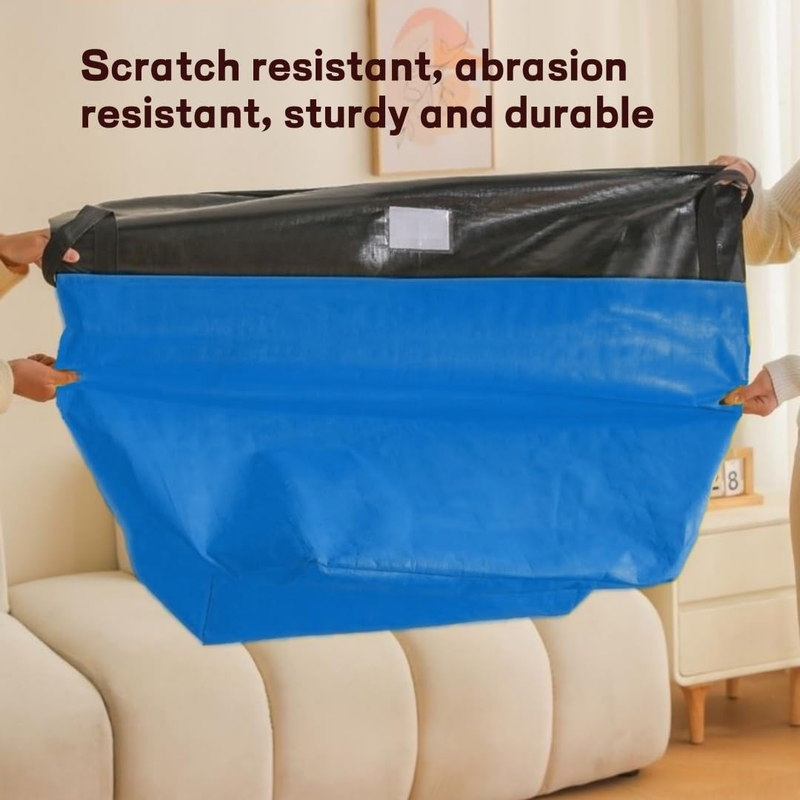 4-Pack 180L Extra-Large Storage Bags, Heavy-Duty, Wear-Resistant, Waterproof Moving Bags - Yellow V1265-AU-097-HUANG