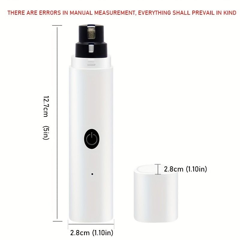 Rechargeable Electric Pet Nail Grinder with LED Light, Universal Grinder for Cats and Dogs - Pink V1265-AU-100-FEN