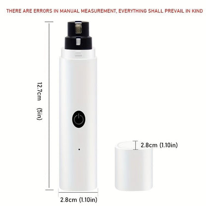 Rechargeable Electric Pet Nail Grinder with LED Light, Universal Grinder for Cats and Dogs - Pink V1265-AU-100-FEN