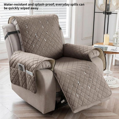 Waterproof and Non-Slip Single Sofa Cushion, Pet-Resistant and Washable Sofa Cover - Taupe V1265-AU-101-HUIHE