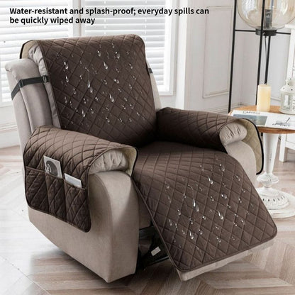 Waterproof and Non-Slip Single Armchair Cushion, Pet-Resistant and Machine-Washable Sofa Cover - Brown V1265-AU-101-KAFEI