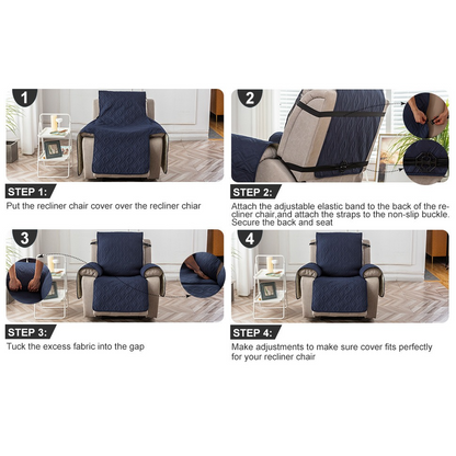 Waterproof and Non-Slip Single Sofa Cushion, Pet-Resistant and Washable Sofa Cover - Brown V1265-AU-101-ZONG