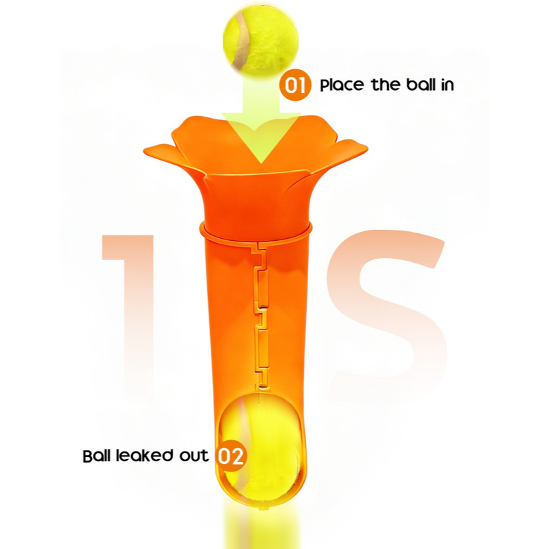 Automatic Pet Ball Launcher, Tennis Ball Launcher, Interactive Pet Toy to Keep Your Pet Entertained - Red V1265-AU-103-HONG
