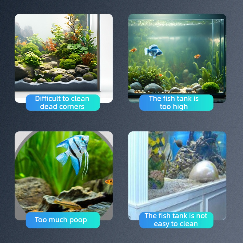 3-in-1 Aquarium Water Change Tool: Sand Cleaning / Waste Removal / Water Change, Siphon Pump - 2.2 m V1265-AU-104-2-2M
