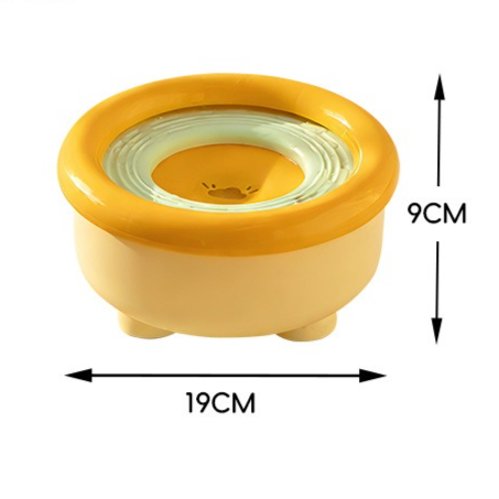 Anti-Splash Floating Pet Water Bowl, 1500ml Large Capacity, Tip-Proof and Chin-Dry Design - Blue V1265-AU-105-LAN