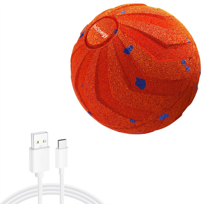 Smart Interactive Dog Toy Ball, Auto-Bouncing and Spinning, E-TPU Bite-Resistant and Rechargeable - Orange V1265-AU-106-CHENG