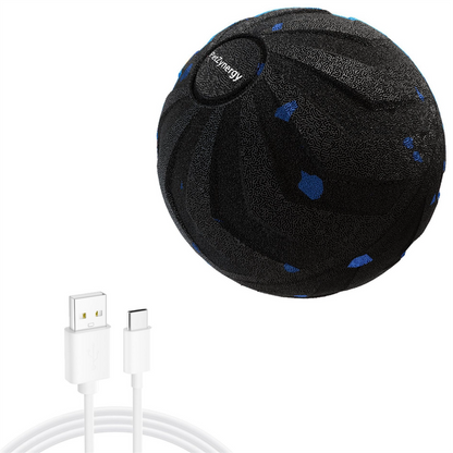Smart Interactive Dog Toy Ball, Auto-Bouncing and Spinning, E-TPU Bite-Resistant and Rechargeable - Black V1265-AU-106-HEI