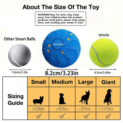 Smart Interactive Dog Toy Ball, Auto-Bouncing and Spinning, E-TPU Bite-Resistant and Rechargeable - Gray V1265-AU-106-HUI