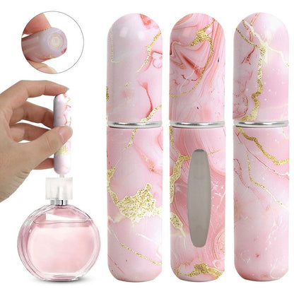 3-Pack - 5ml Portable Perfume Sample Bottles, Bottom-Fill Leak-Proof Travel Spray Bottles - Pink V1265-AU-116-FEN