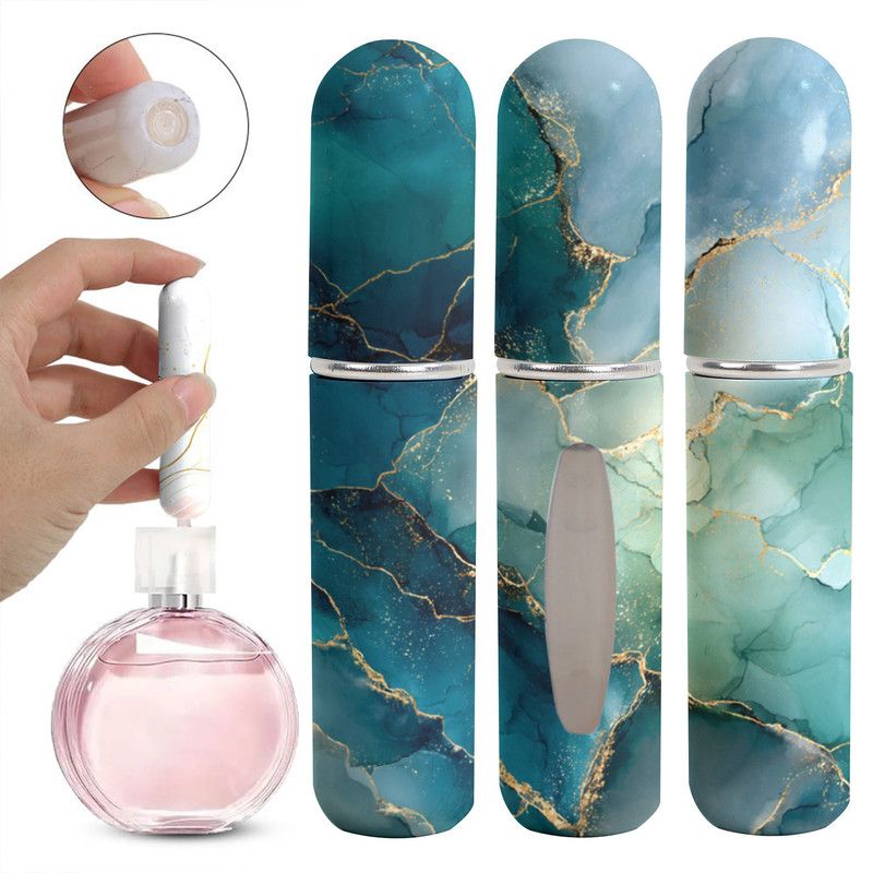 3-Pack - 5ml Portable Perfume Refill Bottles, Bottom-Fill Leak-Proof Travel Spray Bottles - Ocean Green V1265-AU-116-HAILV