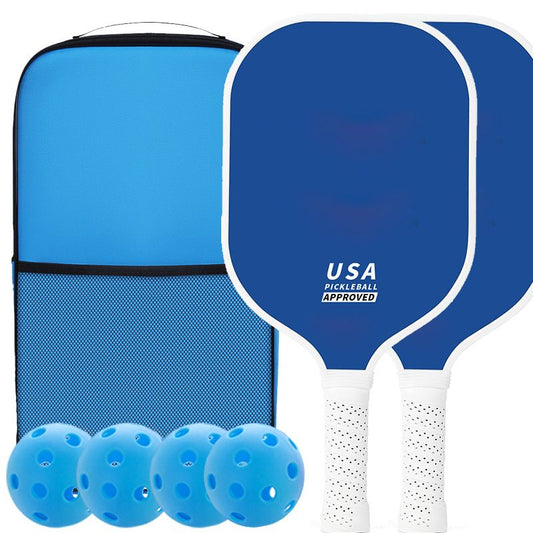 2-Player Pickleball Paddle Set, Durable Glass Fiber Pickleball Racquets with Comfort Grip, Includes 4 Balls & V1265-AU-128-SHENLAN