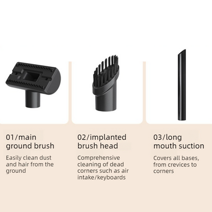 Portable Cordless Handheld Vacuum, High-Power Rechargeable Cleaner with Multiple Nozzles - Black V1265-AU-130-HEI