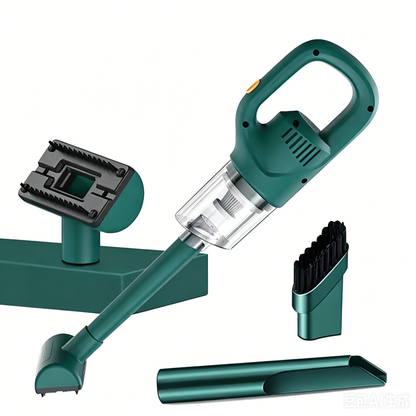 Portable Cordless Handheld Vacuum, High-Power Rechargeable Cleaner with Multiple Nozzles - Green V1265-AU-130-LV
