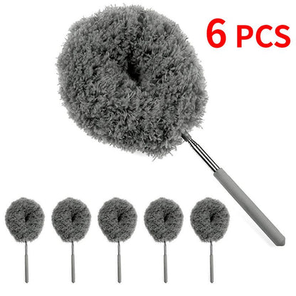6-Pack, Telescopic Microfiber Duster with Extendable Handle, for High Ceiling & Fan Cleaning - Gray V1265-AU-131-HUI-6
