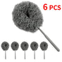 6-Pack, Telescopic Microfiber Duster with Extendable Handle, for High Ceiling & Fan Cleaning - Gray V1265-AU-131-HUI-6