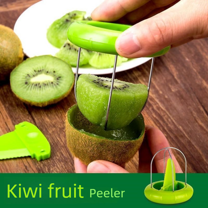 4-Pack - Multi-Function Kiwi Peeler: The Ultimate Home Fruit Peeler and Scooper, Kitchen Tool - Green V1265-AU-132-LV-4