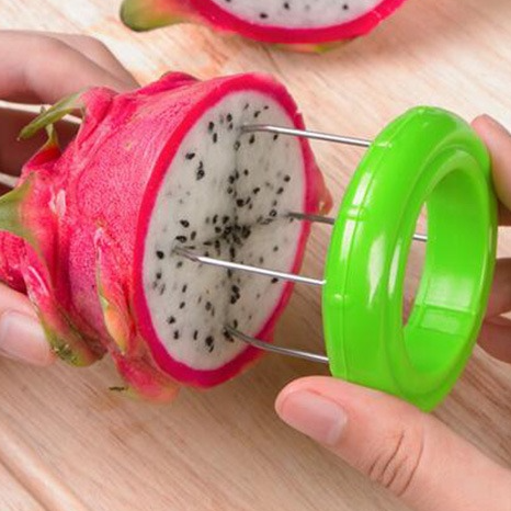 4-Pack - Multi-Function Kiwi Peeler: The Ultimate Home Fruit Peeler and Scooper, Kitchen Tool - Green V1265-AU-132-LV-4