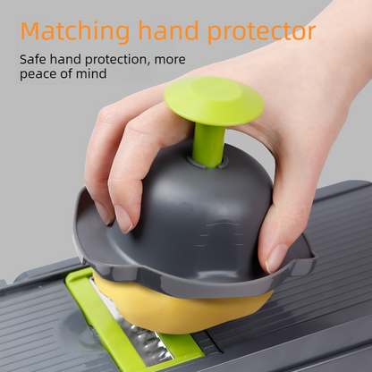 Kitchen Vegetable Slicer and Dicer, 15-Piece Set with Container, Safety Guard, Drain Basket, and Storage V1265-AU-133-HEI