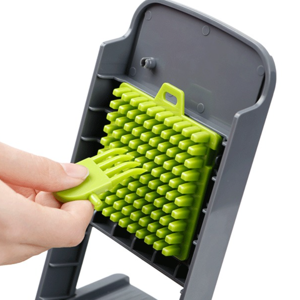 Kitchen Vegetable Slicer and Dicer, 15-Piece Set with Container, Safety Guard, Drain Basket, and Storage V1265-AU-133-LV