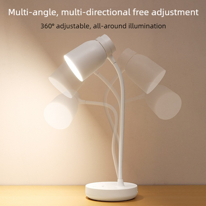 White Dimmable LED Night Light, Flicker-Free and Blue Light-Free, Cordless and Plug-in Dual-Purpose Desk Lamp V1265-AU-134-BAI