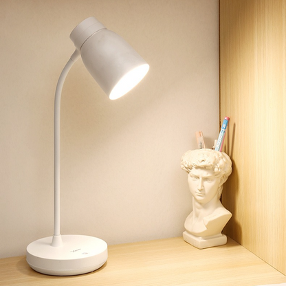 White Dimmable LED Night Light, Flicker-Free and Blue Light-Free, Cordless and Plug-in Dual-Purpose Desk Lamp V1265-AU-134-BAI