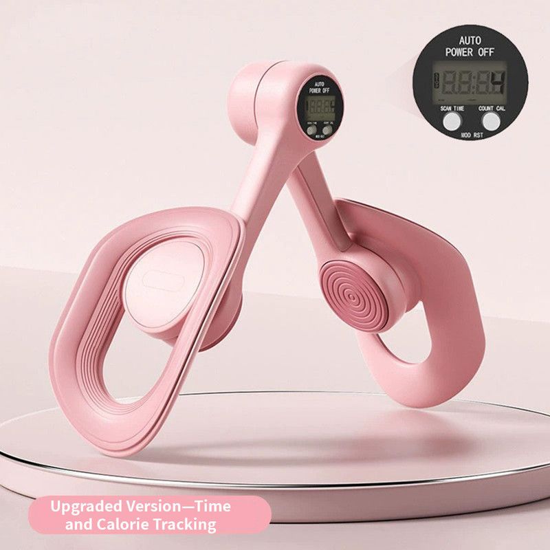 Pink - Multifunctional Thigh Master Trainer with Calorie & Time Counter, Home Kegel Exerciser for Inner V1265-AU-139-FEN