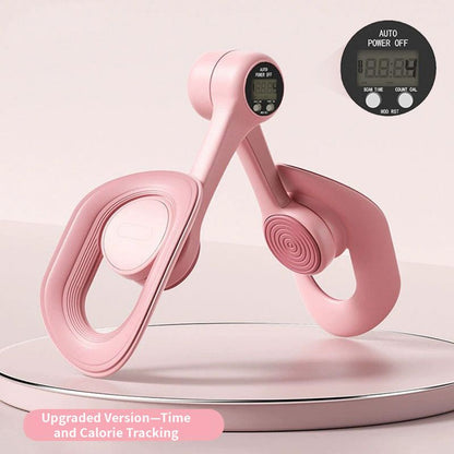 Pink - Multifunctional Thigh Master Trainer with Calorie & Time Counter, Home Kegel Exerciser for Inner V1265-AU-139-FEN