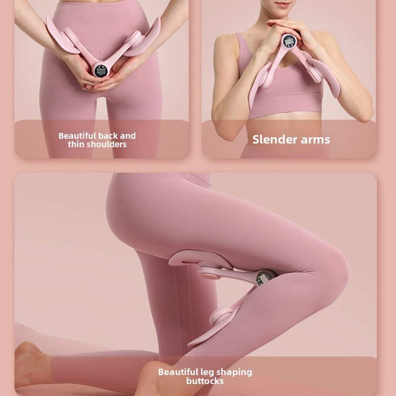 Blue - Multifunctional Thigh Master Trainer with Calorie & Time Counter, Home Kegel Exerciser for Inner V1265-AU-139-LAN