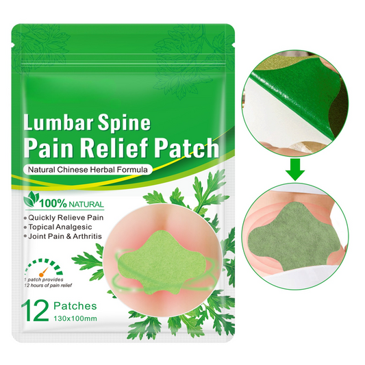 Herbal Mugwort Lumbar Patches: Warm Compress Patches for Lower Back Pain Caused by Muscle Strain or Prolonged V1265-AU-140-YAO-4