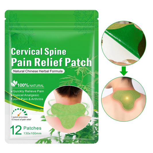 Mugwort Cervical Heat Patches: Herbal Patches for Neck and Shoulder Stiffness and Soreness in "Text Neck" V1265-AU-141-JING-4
