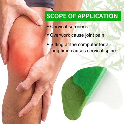 Mugwort Knee Joint Patches: Herbal Warm Compress Patches for Chronic Knee Pain and Relief from Cold Exposure V1265-AU-142-XI-4