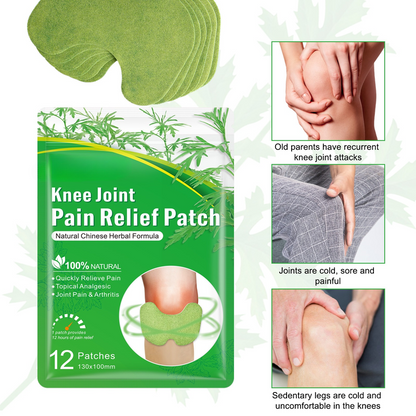 Mugwort Knee Joint Patches: Herbal Warm Compress Patches for Chronic Knee Pain and Relief from Cold Exposure V1265-AU-142-XI-4
