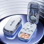 2-in-1 Pill Cutter with Storage Case, 1/2 & 1/3 Equal Parts Adjustable Tablet Splitter, Portable Travel V1265-AU-151-LAN