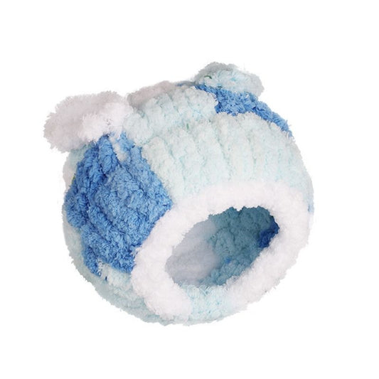 Thick Coral Fleece Winter Bird House with Plastic Frame & Metal Screw Hook for Budgies and Cockatiels - Blue V1265-AU-166-LAN