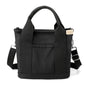 Multi-Compartment Canvas Tote Bag, 3-Way Handheld, Crossbody, and Shoulder Bag with Adjustable Strap for V1265-AU-167-HEI