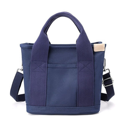 Multi-Compartment Canvas Tote Bag, 3-Way Handheld, Crossbody, and Shoulder Bag with Adjustable Strap for V1265-AU-167-LAN