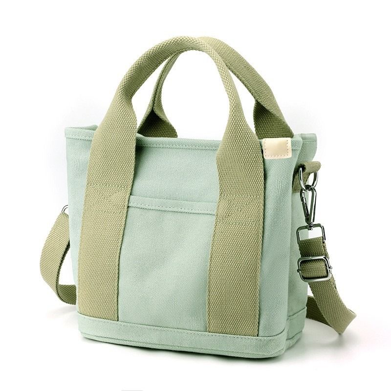 Multi-Compartment Canvas Tote Bag, 3-Way Handheld, Crossbody, and Shoulder Bag with Adjustable Strap for V1265-AU-167-LV