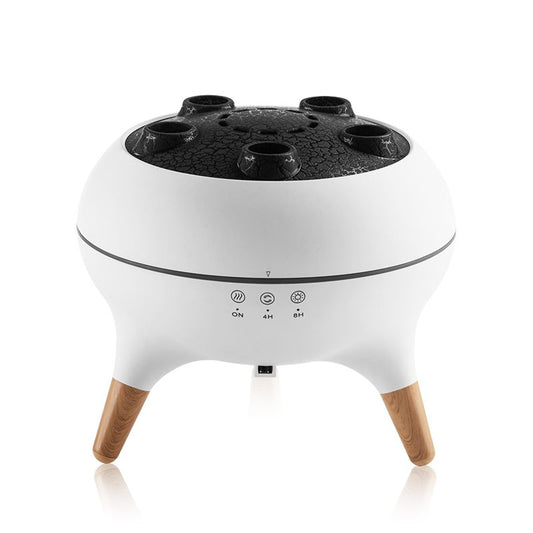 Jellyfish Smoke Ring Aroma Diffuser Humidifier, 7 Color Crack Night Light, Remote Control Timer Essential Oil V1265-AU-168-BAI